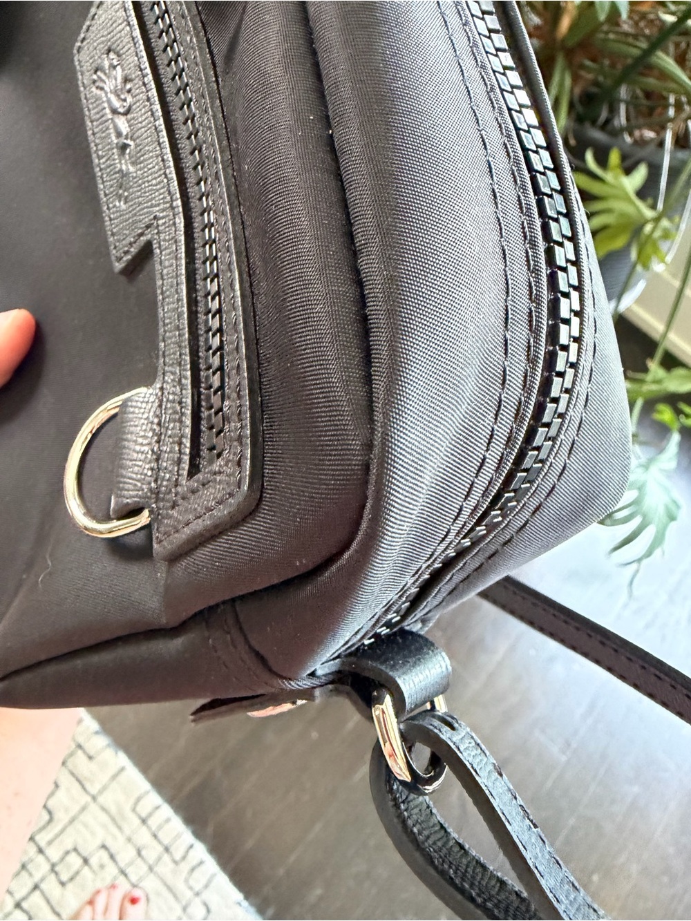 Longchamp Black Crossbody Nylon Mini Bag - Picture 9 of 14